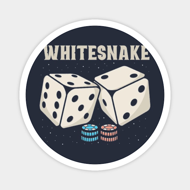 whitesnake Magnet by Hsamal Gibran